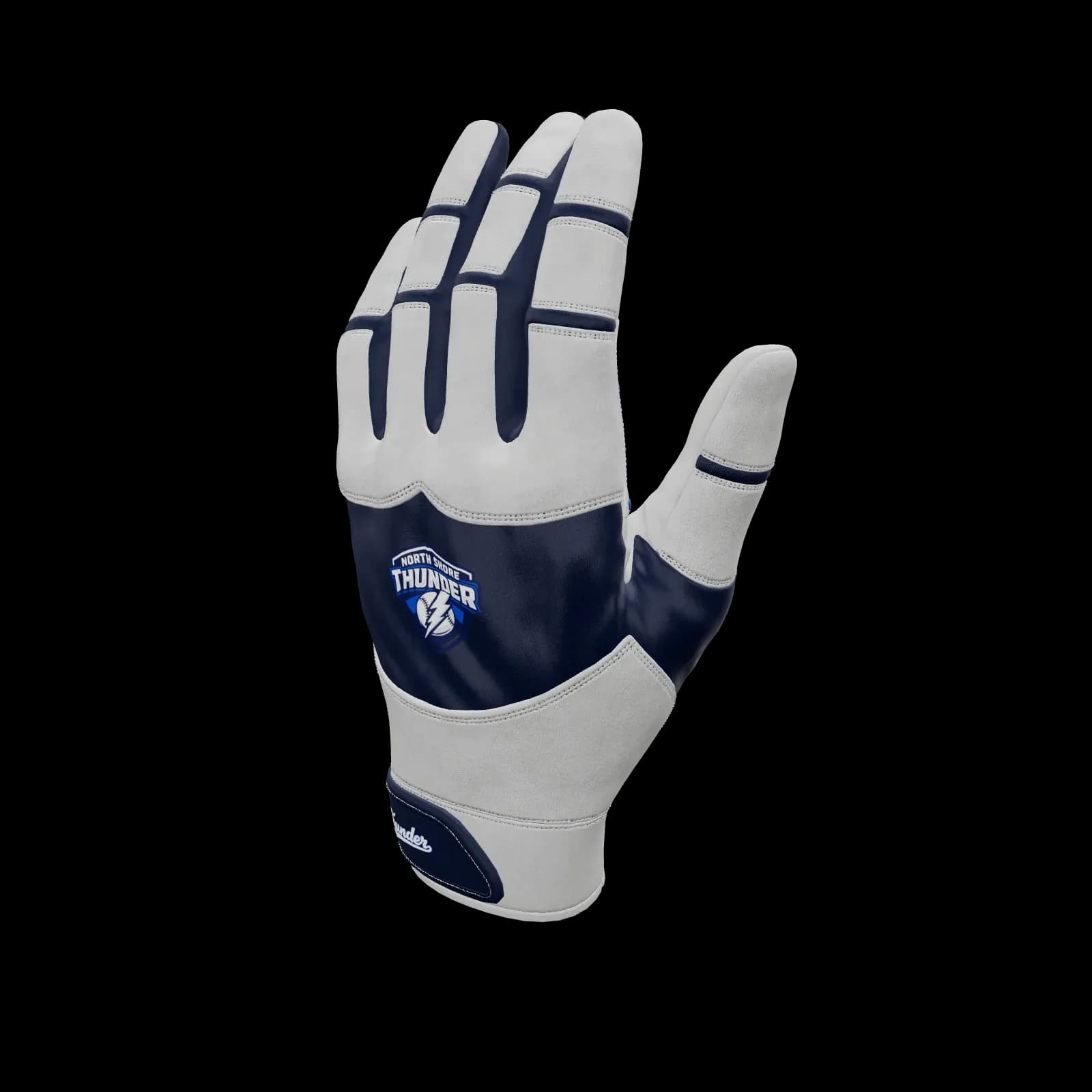 Custom batting glove in team colours