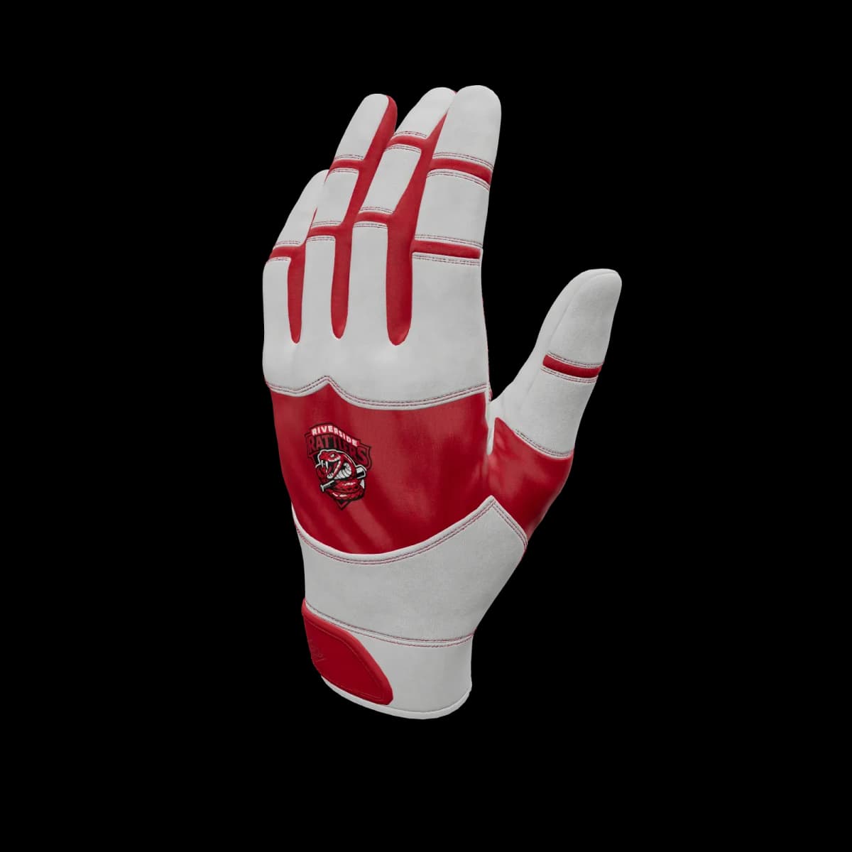 Fire Red custom batting glove