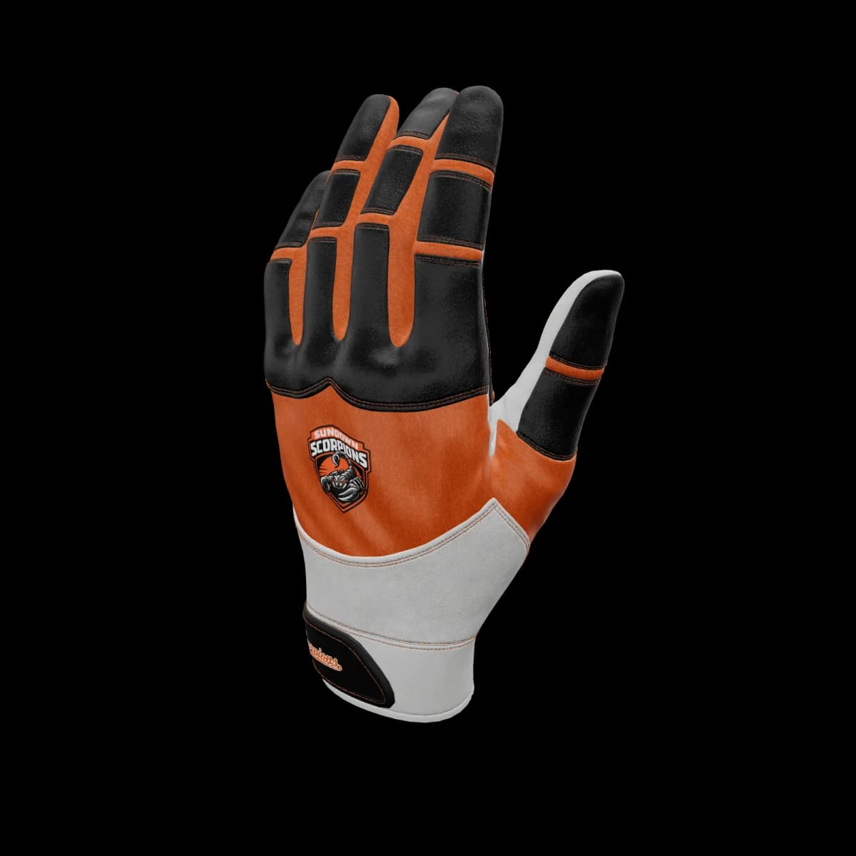 Orange Crush custom batting glove